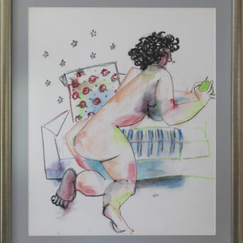 Nude With Pear Art Work