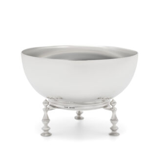 English Silver Bowl on Stand