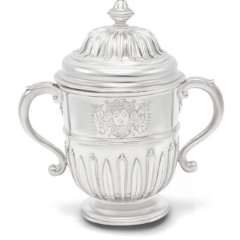 George I Antique Britannia Standard Silver Cup and Cover