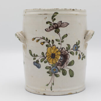 Antique Continental Pottery Container