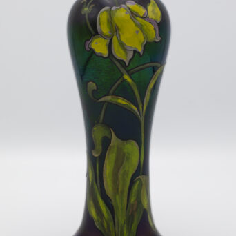 Antique Art Nouveau Glass Vase