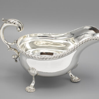 George III Antique English Silver Sauce Boat