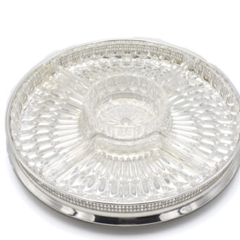 Italian Silver Plate Hors d’oeuvres Serving Dish
