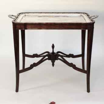 Antique Victorian Plate Tray Table and Stand