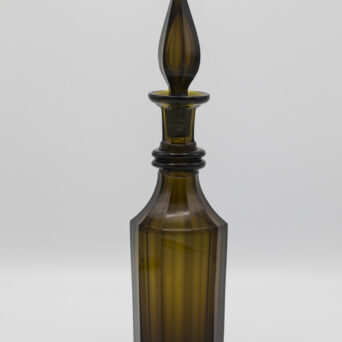 Antique Amber Serving Bottle