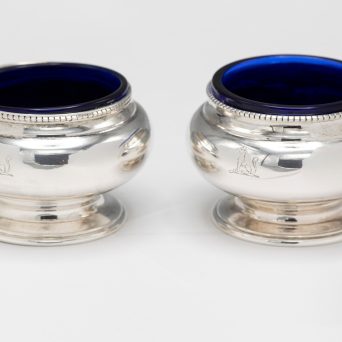 Pair of American Tiffany and Company Silver Salt Cellars
