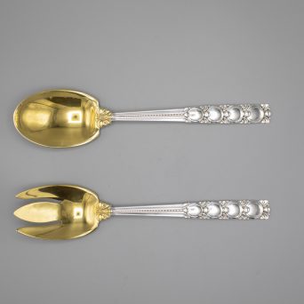 Pair of American Silver Tiffany and Company Salad Servers