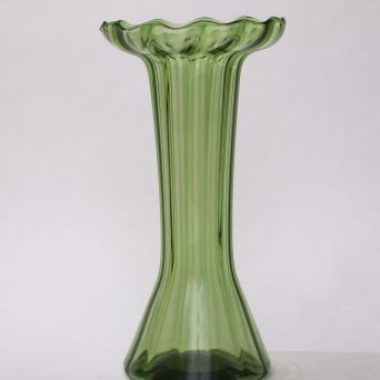 Antique Arts and Crafts English Glass Hyacinth Vase