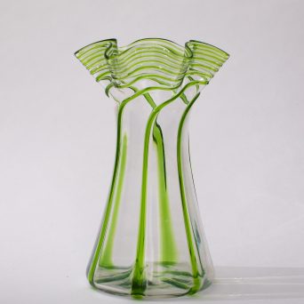 Antique Arts & Crafts English Glass Vase