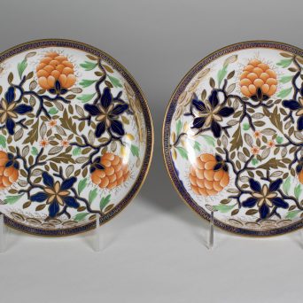 Pair of Antique English Saucer Dishes