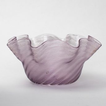 Antique 20th Century Lavender Glass Finger Bowl