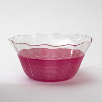 Antique 20th Century Red Glass Finger Bowl