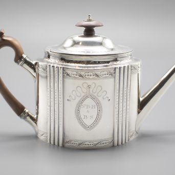 Antique George III English Silver Teapot