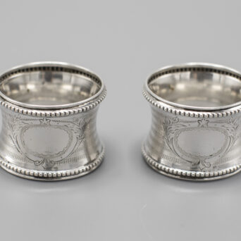 Pair of Continental Silver Napkin Rings