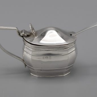 English Sterling Silver Mustard Pot