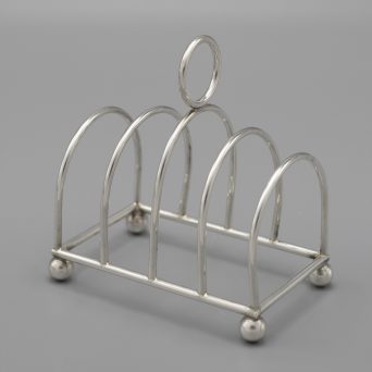 American Sterling Silver Small Toast Rack