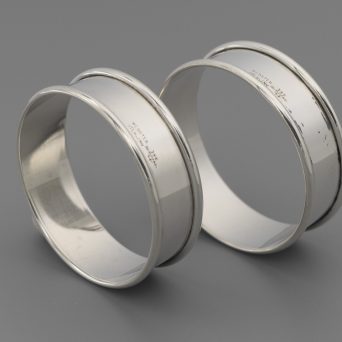 Pair of American Sterling Silver Napkin Rings