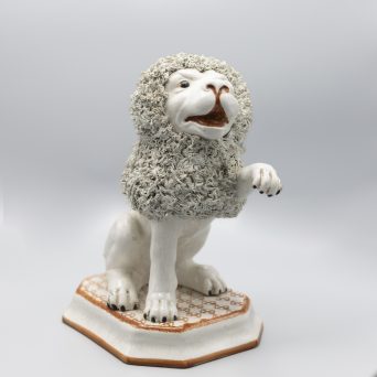 Antique English Staffordshire Lion