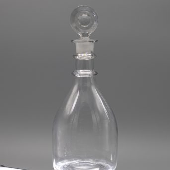 Antique 18th century Barrel Shaped English Glass Decanter