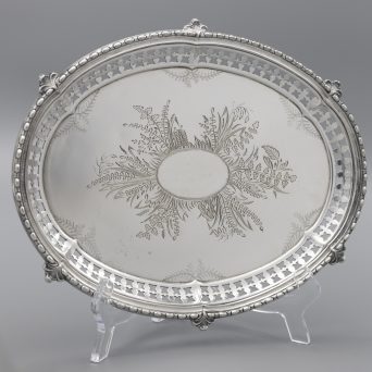 English Silver Plate Salver