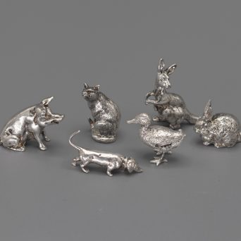 English Sterling Silver Animals